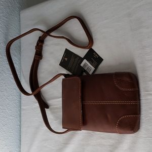 NEW FRYE Melissa Lanyard Phone Wallet